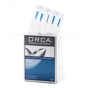 Akupunkturnadeln mit Silbergriff