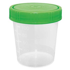 Urinbger 100/125 ml med skruelg,(grn - 100 stk)