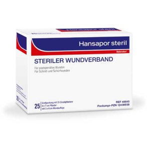 Hansapor steril s�rforbinding 6 x 7 cm (25 stk)